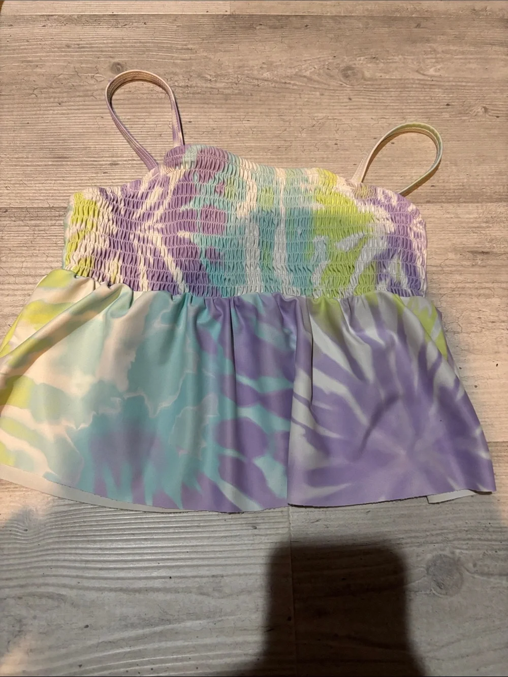 Pastel Tie-Dye Two-Piece Swim Set